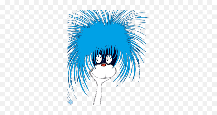 Iota Dr Seuss Character Blue Hair Png Free Transparent Png Images Pngaaa Com