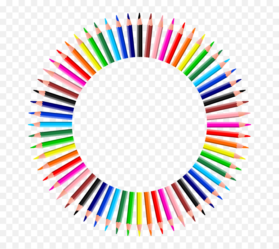 Download Rainbow Clipart Write - Top Quality Art Supplies Pencils Circle Transparent Png,Rainbow Clipart Transparent Background