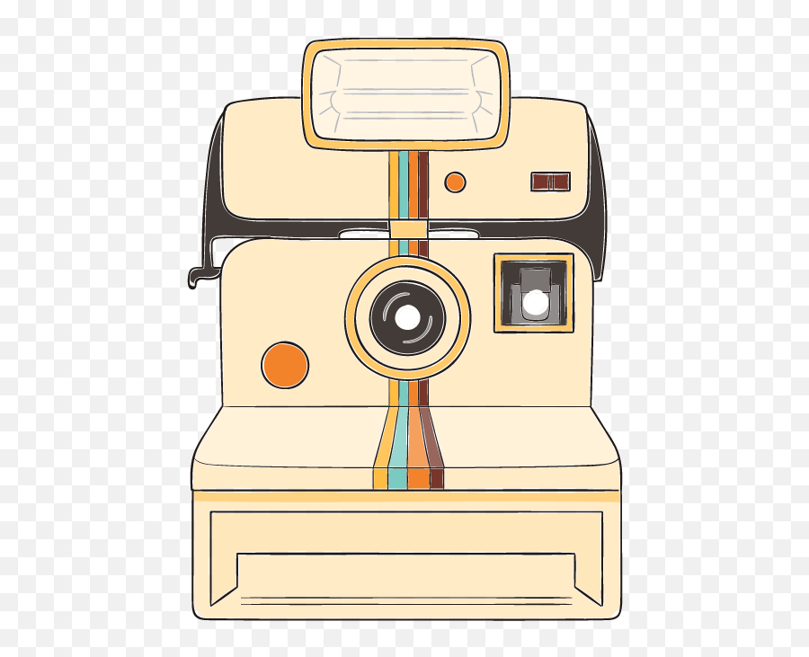 Photographer Clipart Polaroid Camera - Drawing Polaroid Camera Transparent Background Png,Polaroid Camera Png