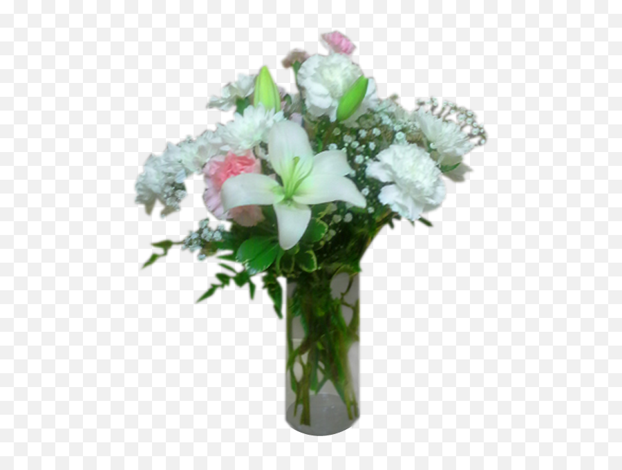 Carnation U0026 Lily Vase - Bouquet Png,Baby's Breath Png