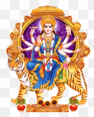 Hd Transparent Hindu God - Durga Ji Image Png,God Png