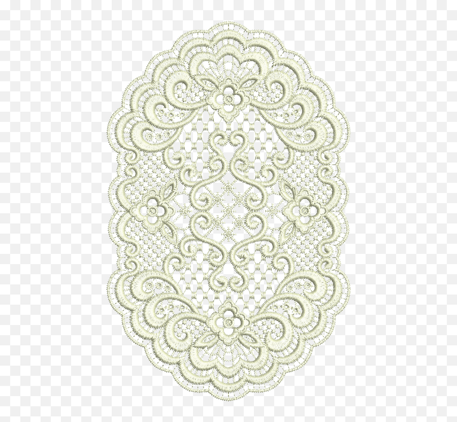 02 - Crochet Png,Doily Png