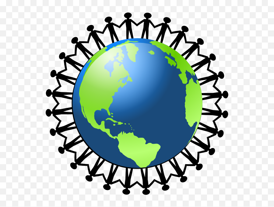 Transparent Background World Png Cartoon - Jingfm Everyone Holding Hands Around The World,Earth Clipart Transparent Background