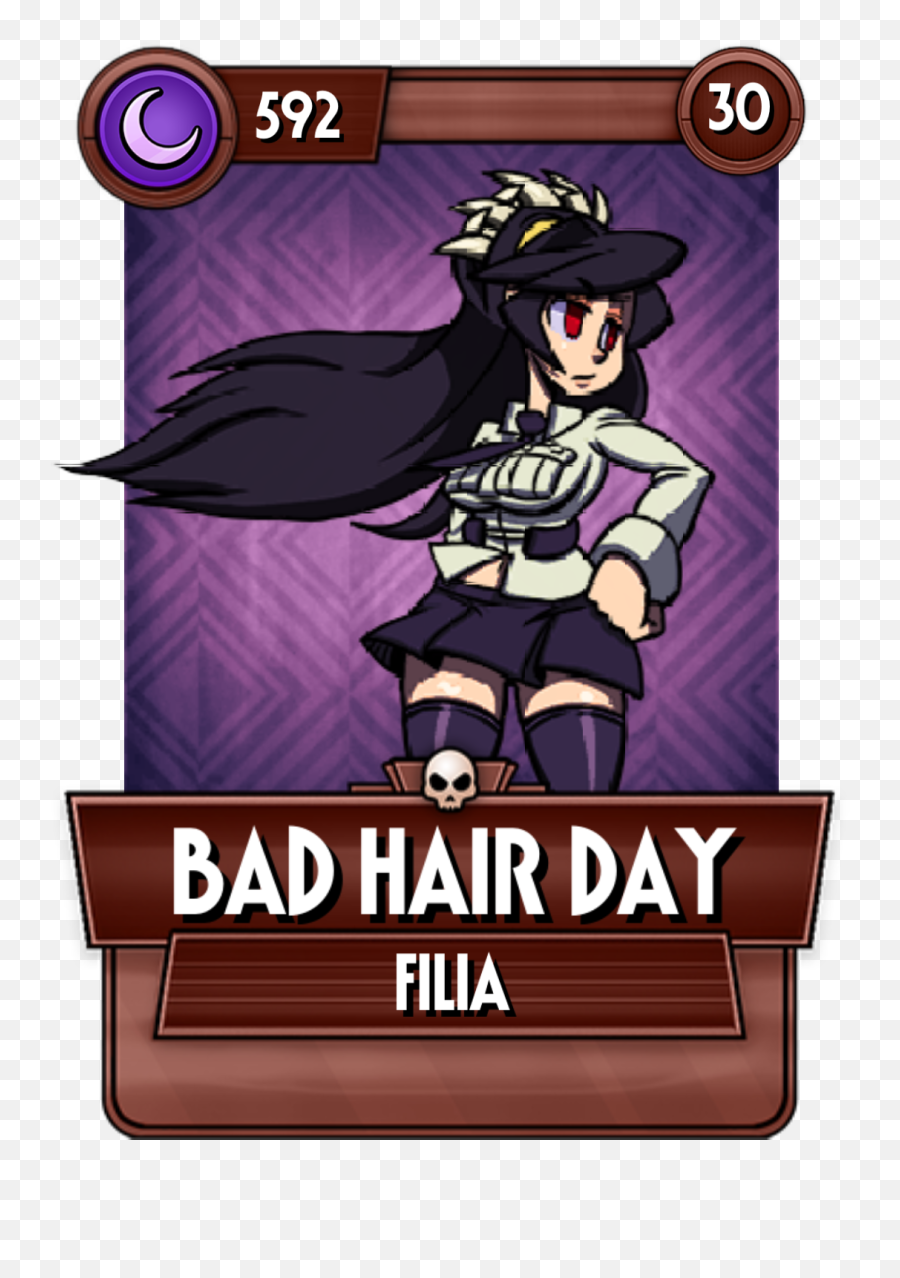 Bad Hair Day Skullgirlsmobile Wiki Fandom - Valentine Scrub Skullgirls Png,Bad Png