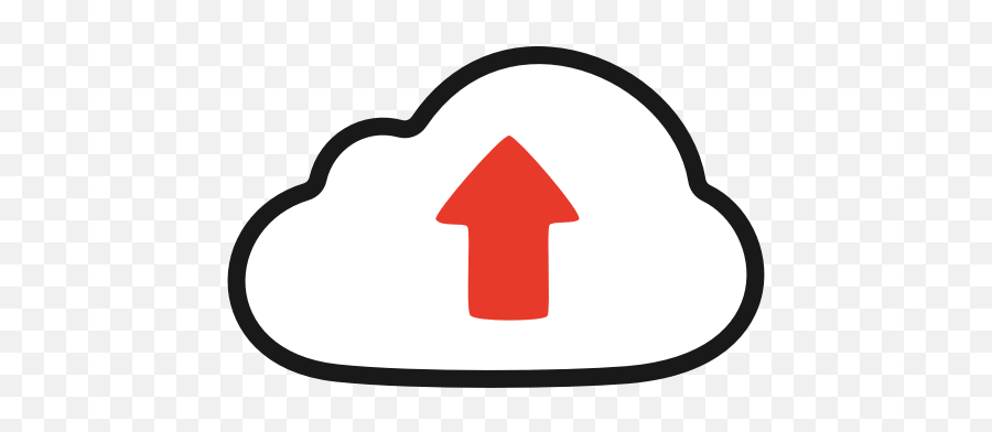 Cloud Red Upload Video Youtube Icon - Logo De Subir Videos Png,Youtube App Logo