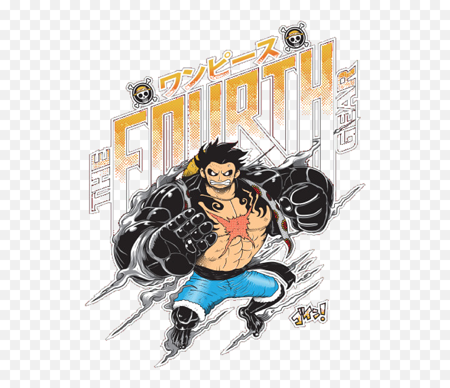 One Piece Luffy Gear 4 Greeting Card - One Piece Png,One Piece Luffy Png