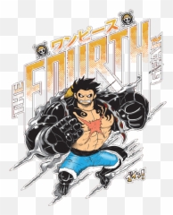 One Piece Luffy Gear 4 Greeting Card - png