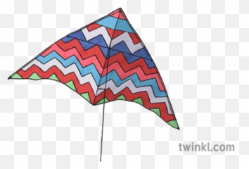 Delta Kite Illustration - Twinkl Umbrella Png,Kite Png