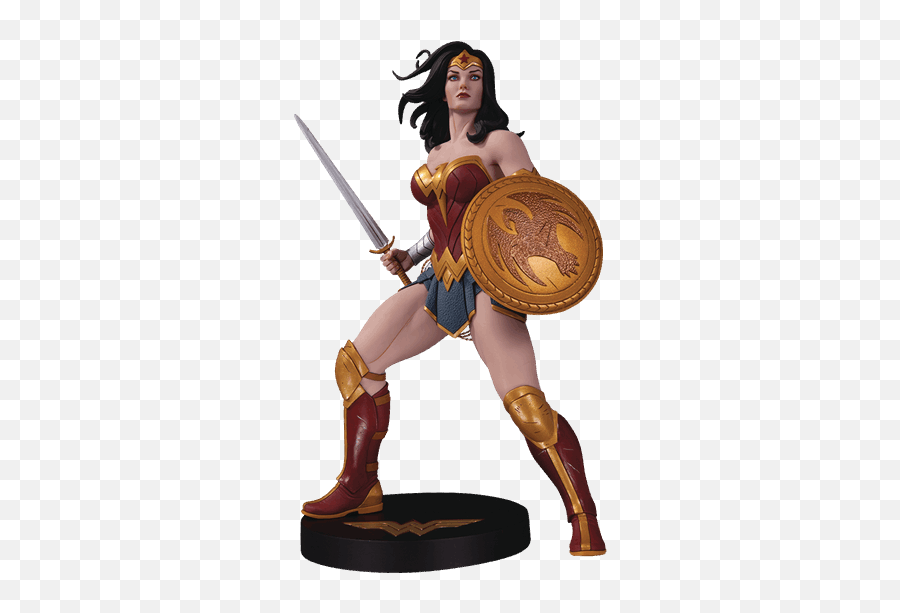 Wonder Woman Takes Sword And Shield In Hand - Clip Art Library Dc Collectibles Wonder Woman Statue Png,Sword And Shield Png