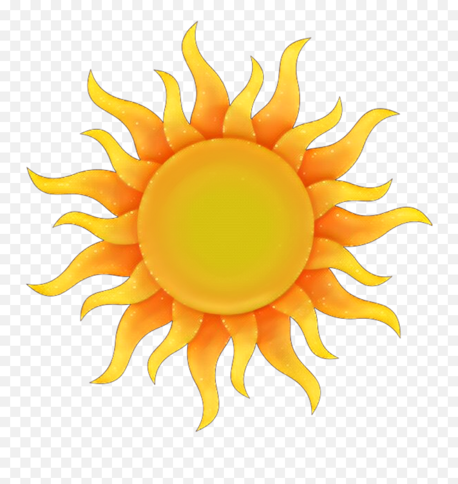 Sun Drawing Png Free Download - Clip Art,Sunflower Transparent Background