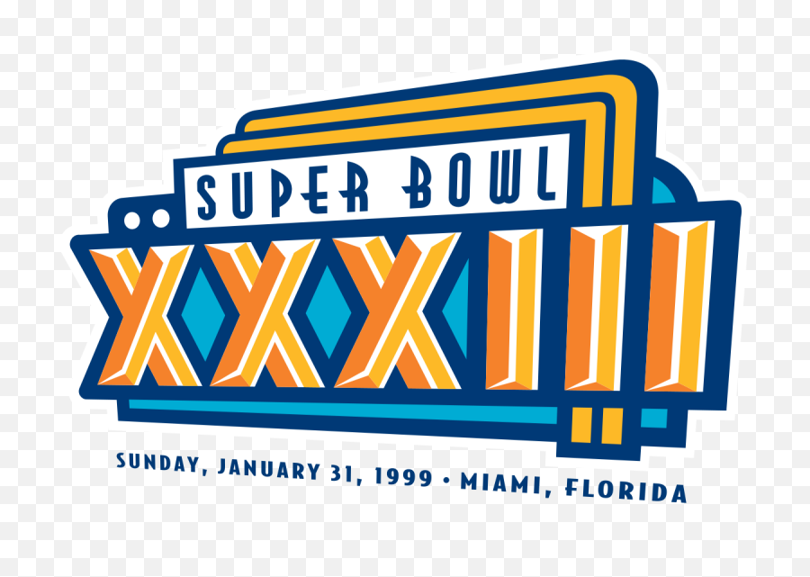 Super Bowl Xxxiii - Denver Broncos 34 Atlanta Falcons 19 Super Bowl Xxxiii Logo Png,Denver Broncos Logo Images