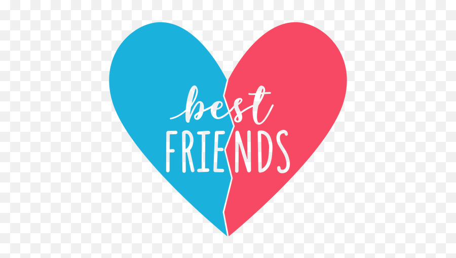 Transparent Png Svg Vector File - Best Friend Heart Png,Best Friends Png