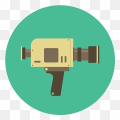 Antique Vintage Video Camera - Super 8 Camera Clipart Png,Retro Png