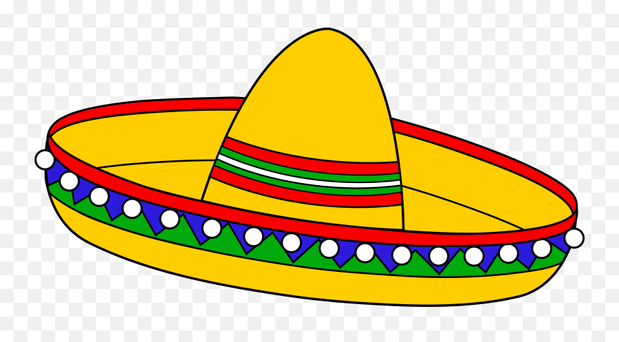 Colorful Mexican Sombrero Hat Free Clip - Clip Art Sombrero Hat Png,Sombrero Clipart Png