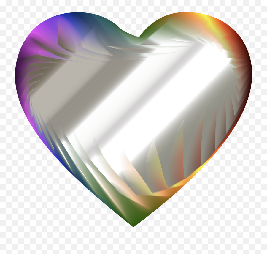 Colorful Refraction Heart 8 Clip Arts - Clip Art Png,8 Bit Heart Png