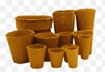 Fertil Wood Fiber Biodegradable Pots Fertilpot - Fertil Pot Png,Planters Png