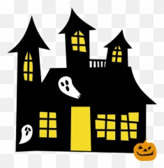 Haunted House Cartoon Drawing - Halloween Haunted House Clipart Png,House Cartoon Png