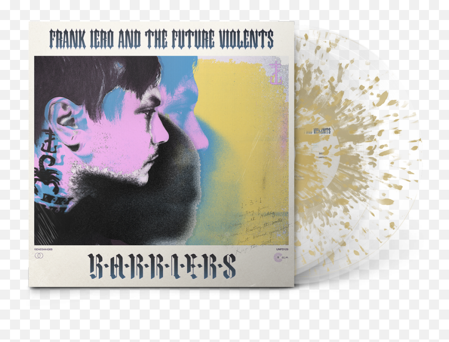 Frank Iero - Barriers 2lp Ultra Clear W Gold Splatter Frank Iero And The Future Violents Barriers Png,Transparent Splatter