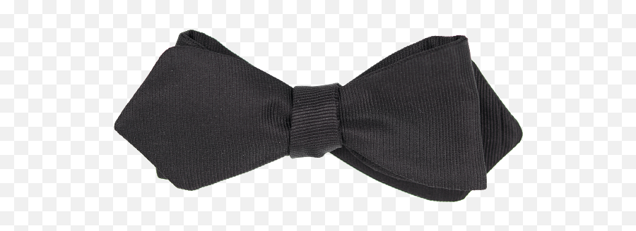 Black Faille Diamond Point Bow Tie - Plaid Png,Black Bow Tie Png
