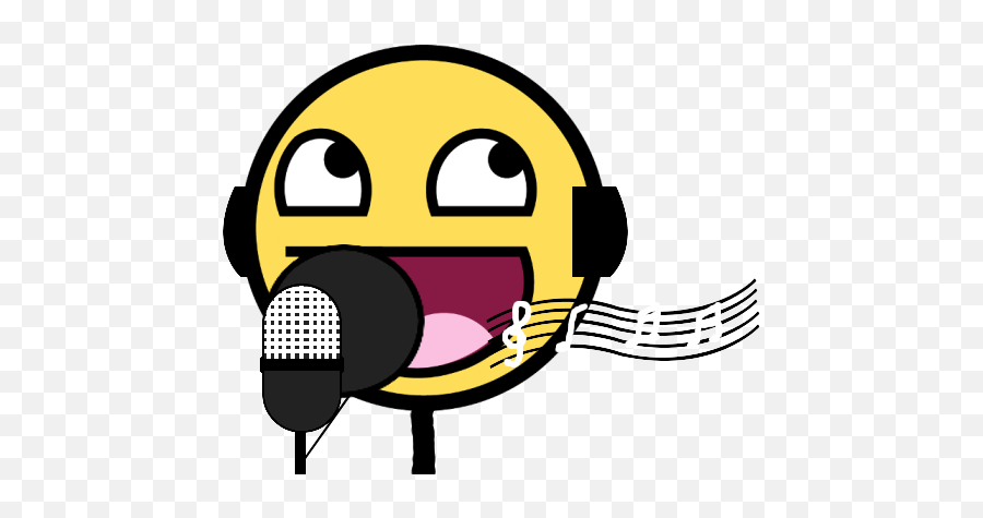I M Awesome And Know - Awesome Smiley Png,Microphone Emoji Png