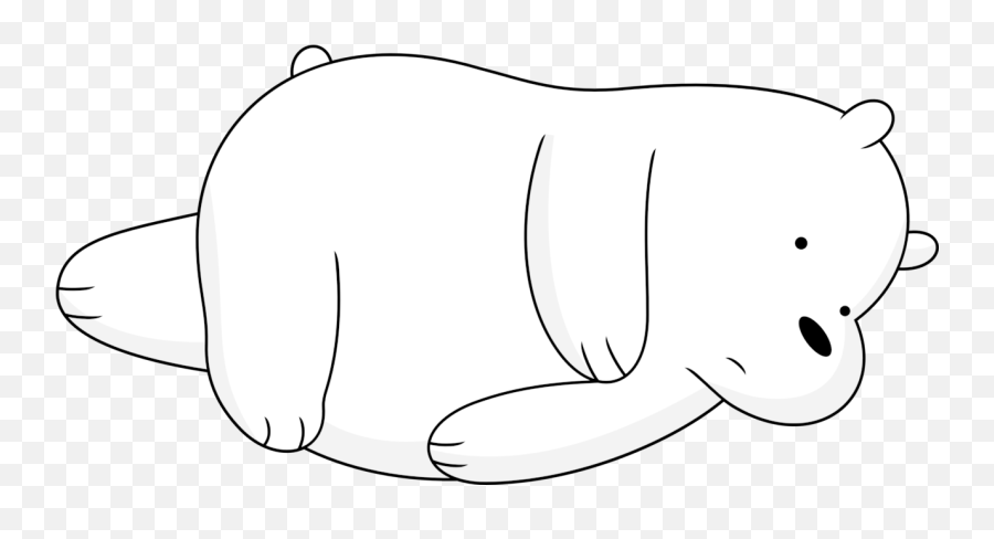 Line Art - Tired Ice Bear We Bare Bears Png,Ice Bear Png