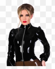 Governess Zipper Top - Latex Clothing Png,Zipper Transparent
