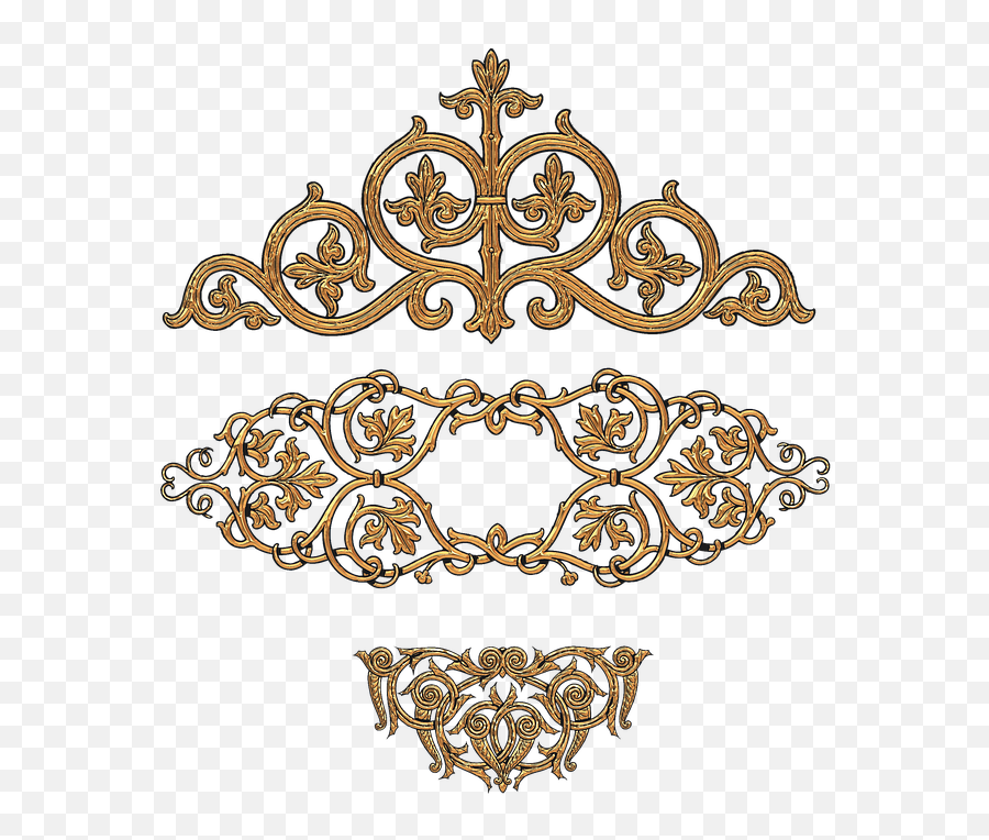 Decoration Gold Png 3 Image - Motif Motif,Gold Texture Png