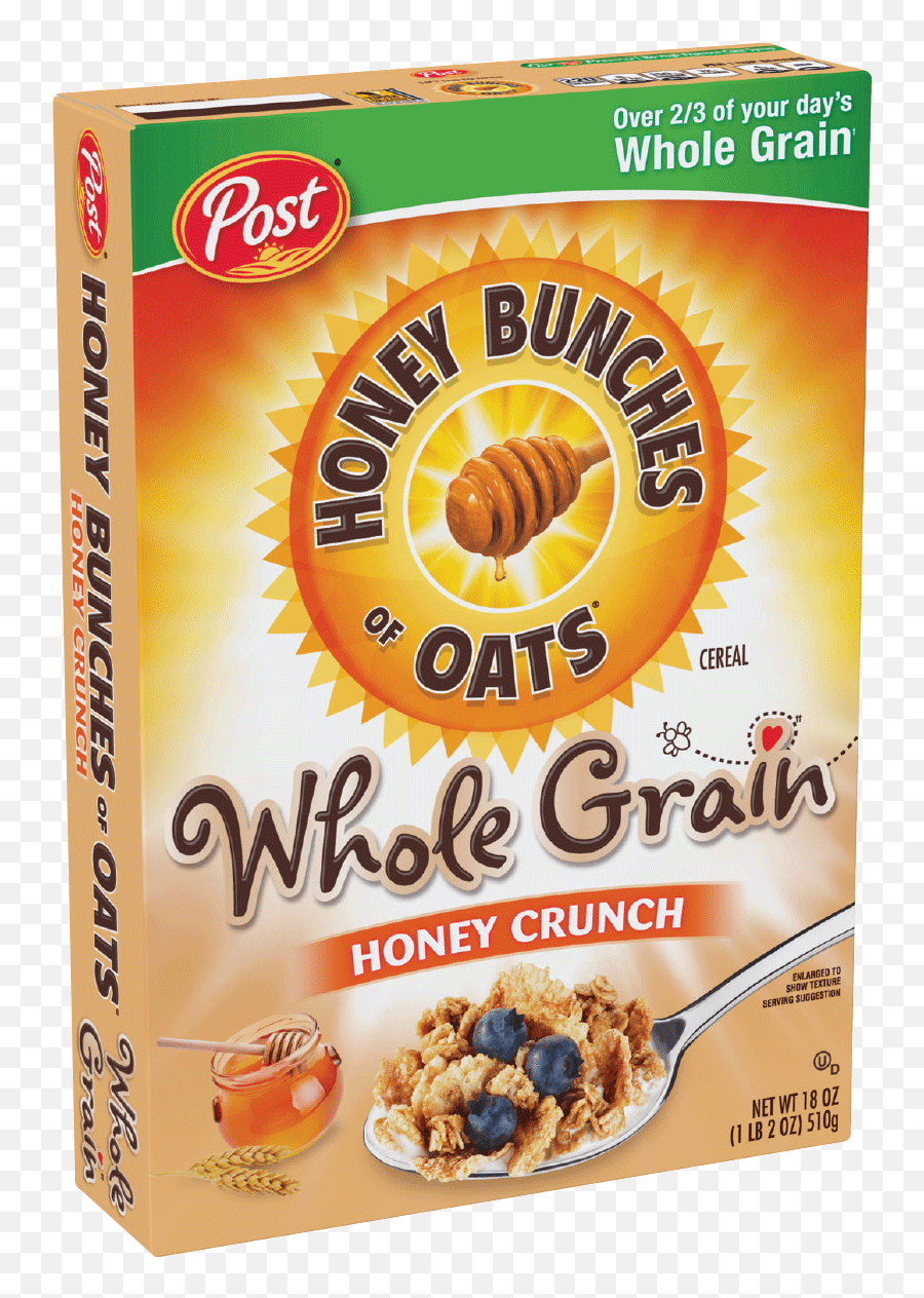 Download Hd Packaging Of Honey Bunches Oats Whole Grain - Whole Grain Cereal Brands Png,Grain Texture Png