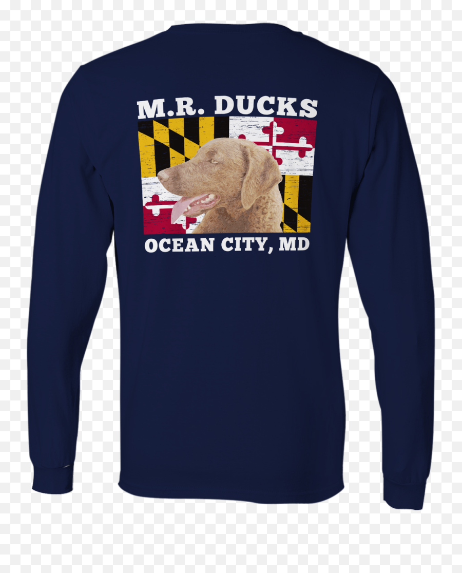 Md Flag Long Sleeve Tee - Long Sleeve Png,Maryland Flag Png