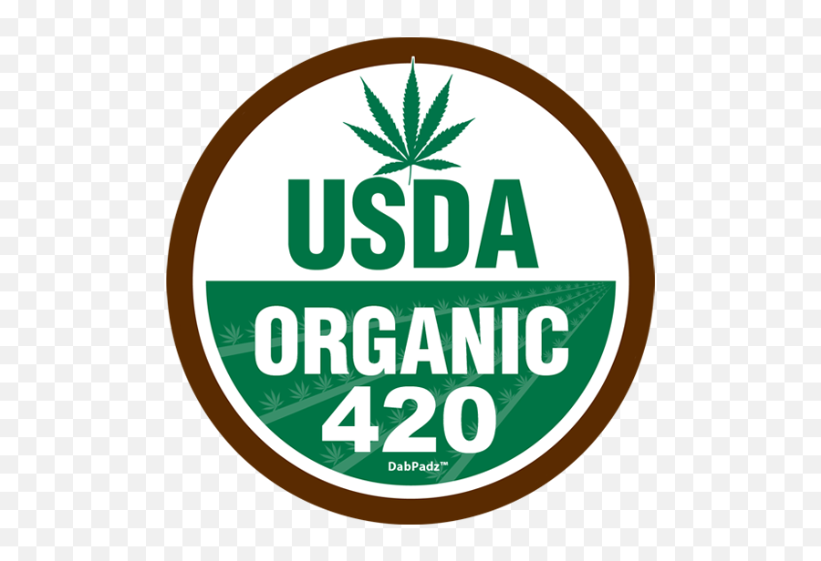Usda Organic 420 Product Tags Dabpadz - Hemp Png,Usda Organic Logo Png