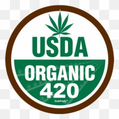 Usda Organic 420 Product Tags Dabpadz - Hemp Png,Usda Organic Logo Png