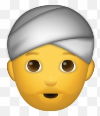 Beard Man Iphone Emoji Free Download - Man With Beard Whatsapp Emoji Png,Turban Png
