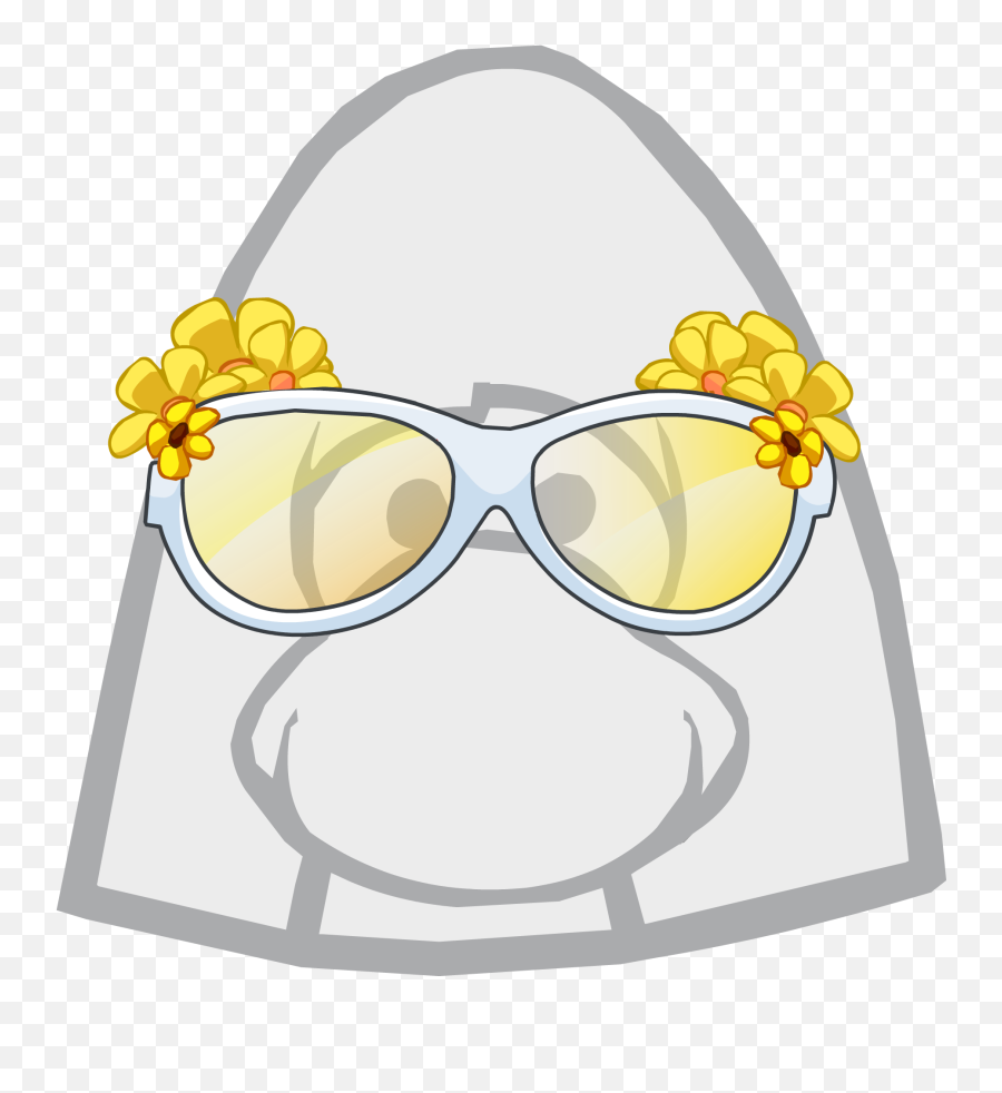 Daisy Glasses Icon - Club Penguin Optic Headset Png,Hipster Glasses Icon