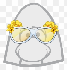 Daisy Glasses Icon - Club Penguin Optic Headset png