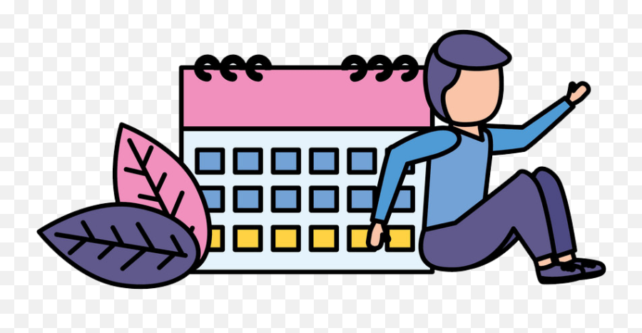 Man Calendar Reminder Icon Png Transparent - Clipart World Fiction,Stressed Icon