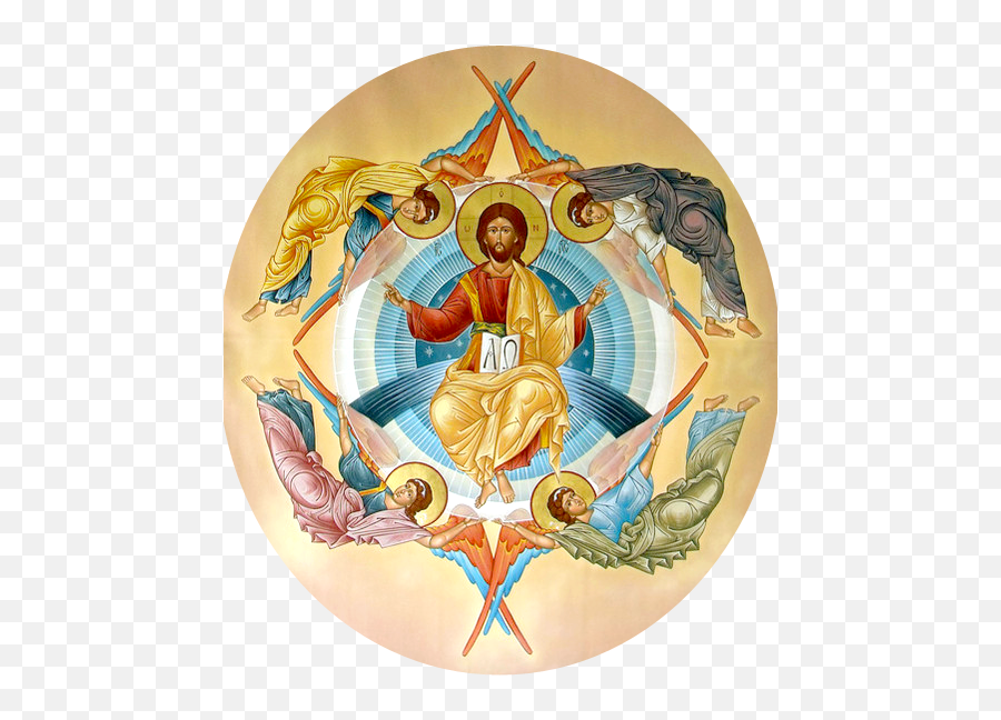 Pin - Icoan Hristos Împrat Png,Christ Enthroned Icon