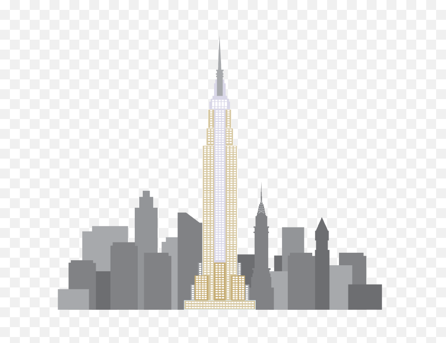 Empire State Building Transparent Png - New York Empire State Building Drawing,Building Transparent Background