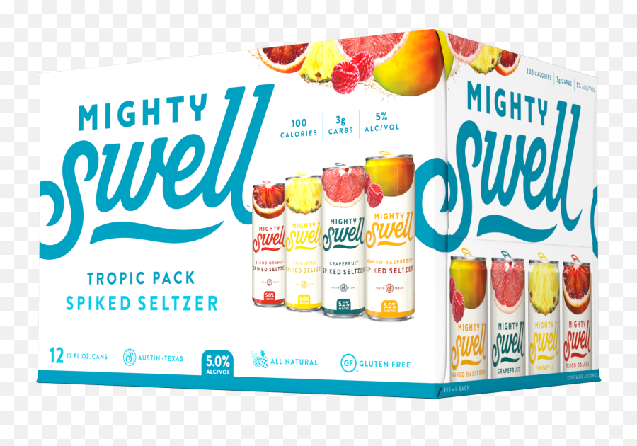 Review Mighty Swell Spiked Spritzers 2021 Flavors - Drinkhacker Mighty Swell Variety Pack Png,/icon Of The Mighty