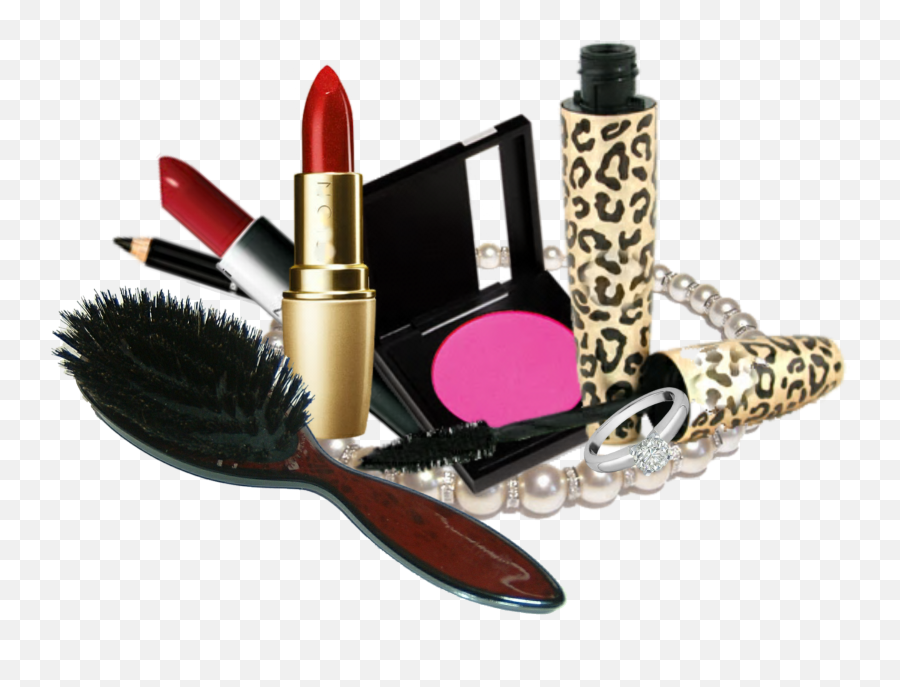 Makeup Kit Products Png Transparent - Make Up Items Png,Makeup Transparent Background