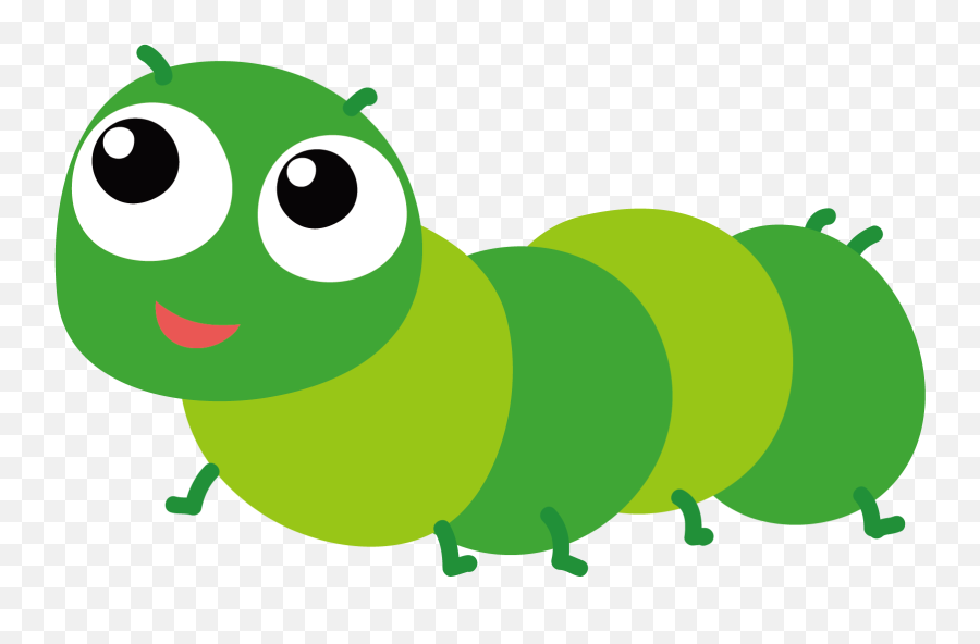 Transparent Background Caterpillar Clip - Caterpillar Cartoon Png,Caterpillar Transparent Background