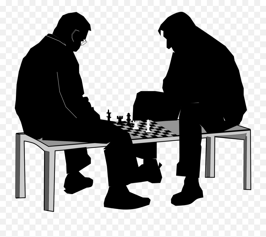 Chess Png Clipart - Playing Chess Silhouette Png,Chess Png