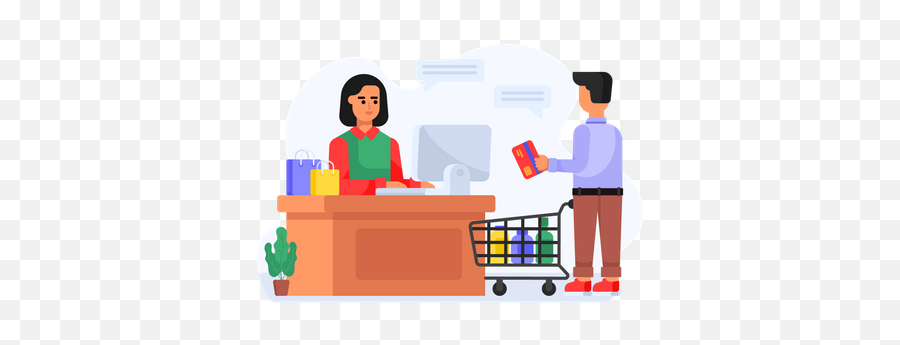 Best Premium Shipping Counter Checkout Illustration Download - Customer Png,Counter Icon Png