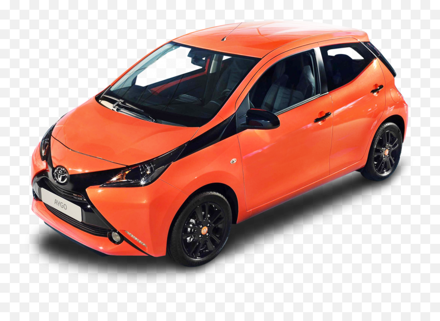 Orange Toyota Aygo Car Png Image - Purepng Free,Toyota Car Png