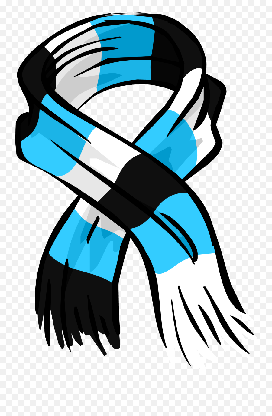 Download Blue Striped Scarf Png Image For Free - Scarf Clipart,Scarf Transparent Background