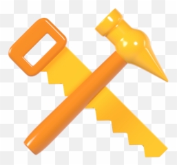 Carpentry Work Icon - Download in Colored Outline Style Hammer png
