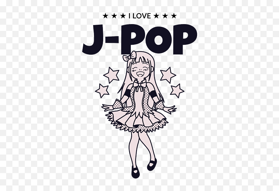 I Love J - Pop Gift For Her Girl Cute Japanese Pop Music Lover Female Singer Tshirt Love J Pop Png,Pop Music Icon
