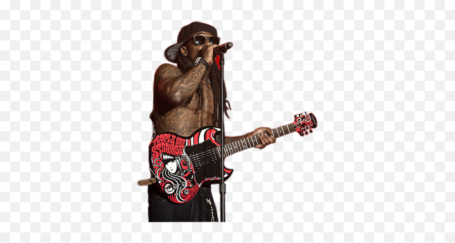 Lil Wayne Tattoos Up Close - Samuel L Jackson Plays Guitar Png,Lil Wayne Png
