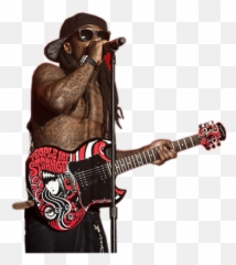 Lil Wayne Tattoos Up Close - Samuel L Jackson Plays Guitar Png,Lil Wayne Png