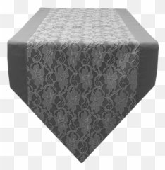 Lace Border Pointed Runner Shadow - Direct Linen Table png