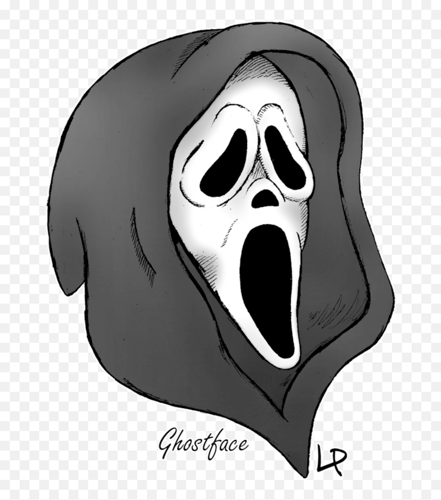 Ghostface Drawing - Ghostface Drawing Png,Ghostface Png